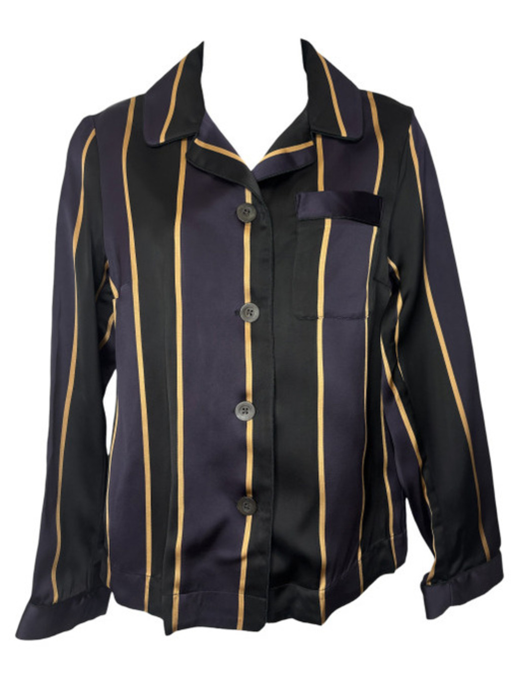 Dries Van Noten Striped Pajama Style Jacket